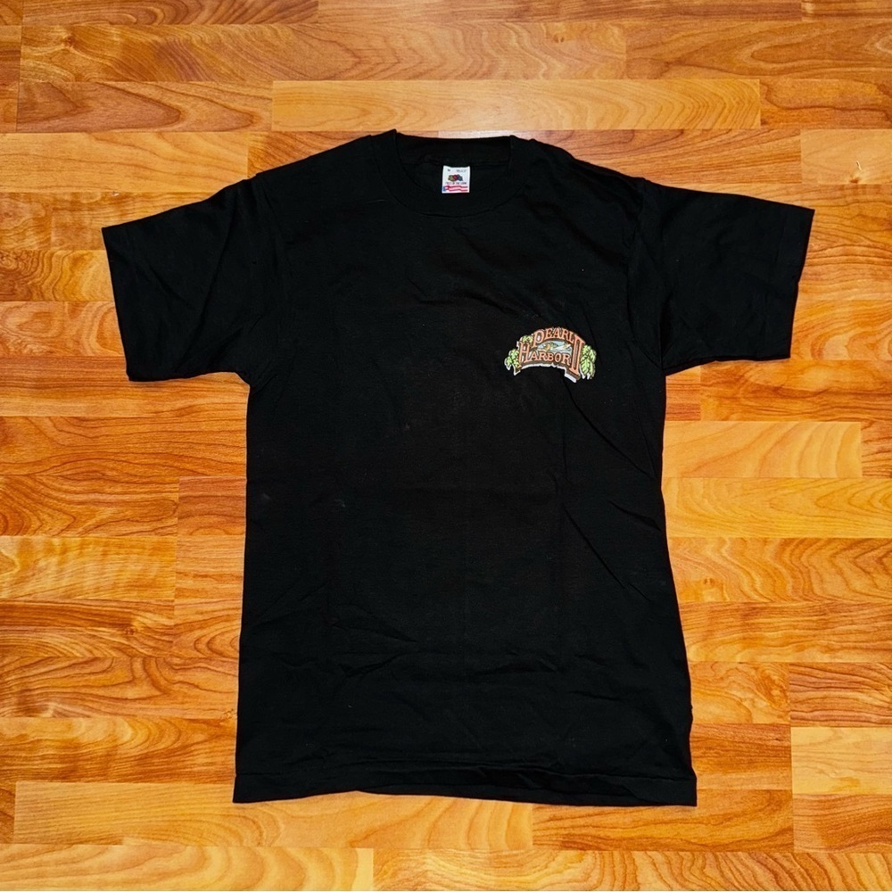 Vintage Pearl Harbor Mens Shirt Medium USA Made Single Stitch Buy American Tee